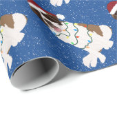 WeihnachtsSaint Bernard  Geschenkpapier (Rolleneckpunkt)