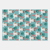 WeihnachtsSaint Bernard Geschenkpapier Set (Vorderseite 2)