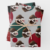 WeihnachtsSaint Bernard Geschenkpapier Set (Beispiel)