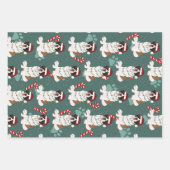 WeihnachtsSaint Bernard Geschenkpapier Set (Vorderseite 3)