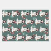 WeihnachtsSaint Bernard Geschenkpapier Set (Vorderseite 2)