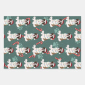 WeihnachtsSaint Bernard Geschenkpapier Set (Vorderseite)