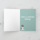 WeihnachtsSaint Bernard Karte (Innenseite)