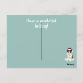 WeihnachtsSaint Bernard Postkarte (Rückseite)