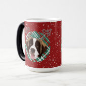 WeihnachtsSaint Bernard Verwandlungstasse (Vorderseite Links)