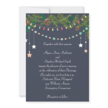 Weihnachtssaison Chalkboard Hochzeitseinladung