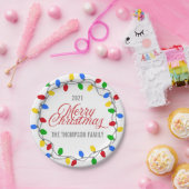 Weihnachtssaison | Circle Custom Pappteller (Party)