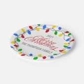 Weihnachtssaison | Circle Custom Pappteller (Schrägansicht)