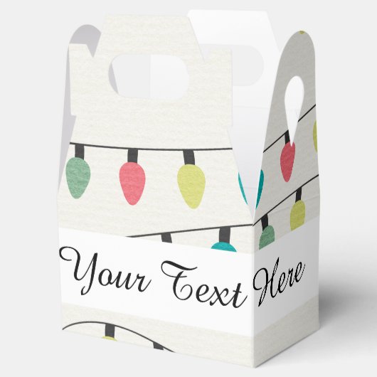 Weihnachtssaison des Lichtermusters Geschenkschachtel (Geöffnet)