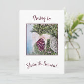 Weihnachtssaison Feiertagskarte (Stehend Vorderseite)