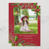 Weihnachtssaison Foto Weihnachtskarte Feiertagskarte (Vorne/Hinten)