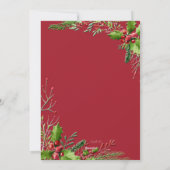 Weihnachtssaison Foto Weihnachtskarte Feiertagskarte (Rückseite)