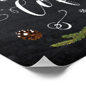 Weihnachtssaison für Tee und Kaffee Hochzeit Poster (Ecke)