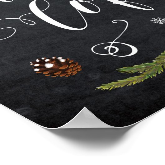 Weihnachtssaison für Tee und Kaffee Hochzeit Poster (Ecke)