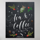 Weihnachtssaison für Tee und Kaffee Hochzeit Poster (Vorne)