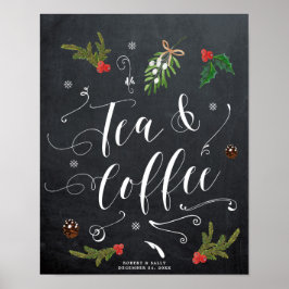 Weihnachtssaison für Tee und Kaffee Hochzeit Poster