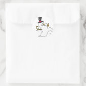 Weihnachtssaison gestaltet Siegel Runder Aufkleber (Tasche)