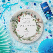 Weihnachtssaison Hochzeitszene Pappteller (Party)