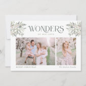 Weihnachtssaison im Wasser Religiöser Urlaubswagen Feiertagskarte (Vorderseite)