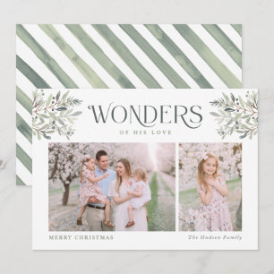 Weihnachtssaison im Wasser Religiöser Urlaubswagen Feiertagskarte