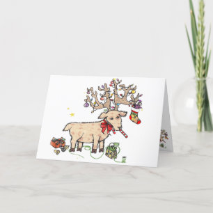 Weihnachtssaison-Karte Feiertagskarte