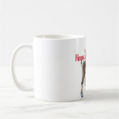 Weihnachtssaison mit individualisierbarer Begrüßun Kaffeetasse (Links)