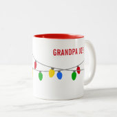 Weihnachtssaison | Personalisiert Zweifarbige Tasse (VorderseiteRechts)