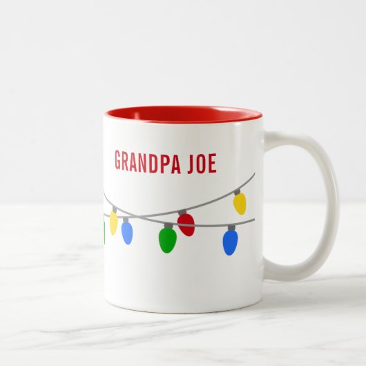 Weihnachtssaison | Personalisiert Zweifarbige Tasse (Rechts)