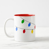 Weihnachtssaison | Personalisiert Zweifarbige Tasse (Links)