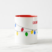 Weihnachtssaison | Personalisiert Zweifarbige Tasse (Mittel)