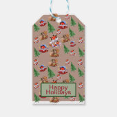 Weihnachtssaison Rot Geschenkanhänger (Vorderseite)