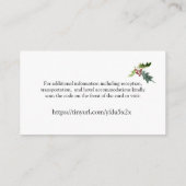 Weihnachtssaison Website QR Code Begleitkarte (Rückseite)