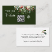 Weihnachtssaison Website QR Code Begleitkarte (Vorne/Hinten)