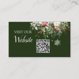 Weihnachtssaison Website QR Code Begleitkarte