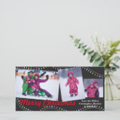 Weihnachtssaison - Weihnachts-Fotokarte Feiertagskarte (Stehend Vorderseite)