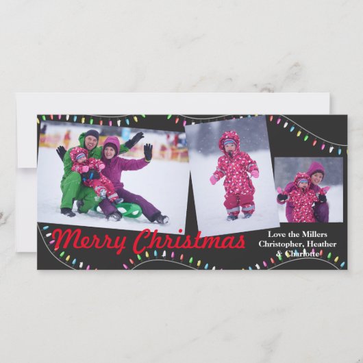Weihnachtssaison - Weihnachts-Fotokarte Feiertagskarte (Vorderseite)