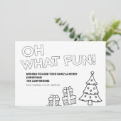 Weihnachtssaison Weihnachts-Fotokarten Feiertagskarte (Stehend Vorderseite)