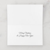 Weihnachtssalon-Platzkarte Platzkarte (Innenseite Aufgefaltet)