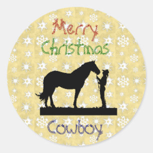 Weihnachtssammlung Cowboy Horster Stickers