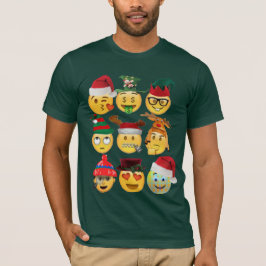 Weihnachtssammlung Emoji lustiges Weihnachtsfest-S T-Shirt