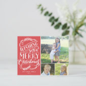 Weihnachtssammlung Feiertagspostkarte (Stehend Vorderseite)