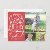 Weihnachtssammlung Feiertagspostkarte (Vorne/Hinten)