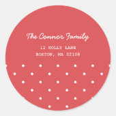 Weihnachtssammlung Runder Aufkleber (Vorderseite)