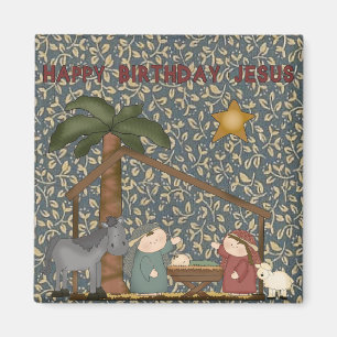 Weihnachtssammlungs-Geburt Magnet