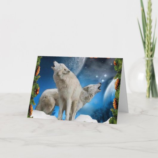 Weihnachtssängerkarte Feiertagskarte (Vorderseite)