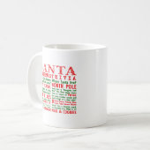 Weihnachtssankt-Lappalien Kaffeetasse (Vorderseite Links)