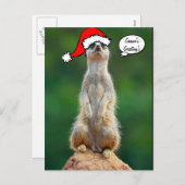 Weihnachtssankt-Präriehundgopher-Postkarte Feiertagspostkarte (Vorne/Hinten)