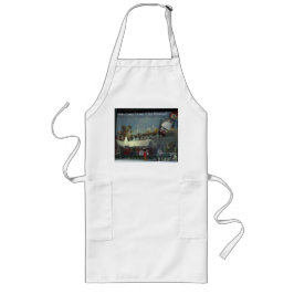 Weihnachtssankt-Ren-Parade-Schürze Lange Schürze