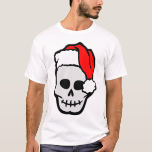 Weihnachtssankt-Schädel T-Shirt