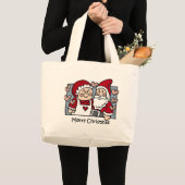 Weihnachtssankt-Tasche Jumbo Stoffbeutel (Vorderseite (Produkt))